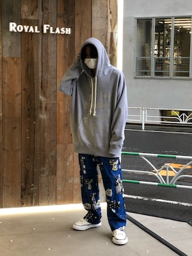 「Azuma.（アズマ）のアイテム（パンツ）」を使った、Azuma Yuhoさん（メンズ・178cm）の春コーディネート