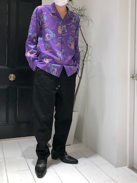 「amok（アモク）のアイテム」を使った、Azuma Yuhoさん（メンズ・178cm）の春コーディネート