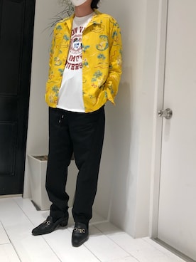 「amok（アモク）のアイテム」を使った、Azuma Yuhoさん（メンズ・178cm）の春コーディネート