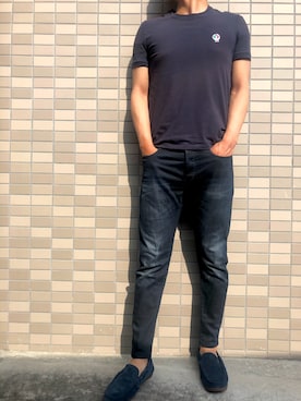 「DOLCE&GABBANA（ドルチェアンドガッバーナ）のアイテム（Tシャツ/カットソー）」を使った、アーニーさん（メンズ・180cm）の春コーディネート