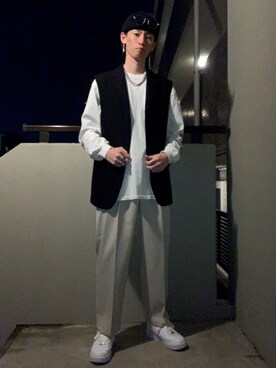 ひろ/黒・柄物さんのコーディネート