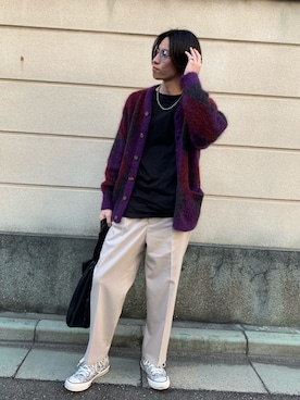 ひろ/黒・柄物さんのコーディネート