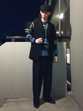 ひろ/黒・柄物さんのコーディネート