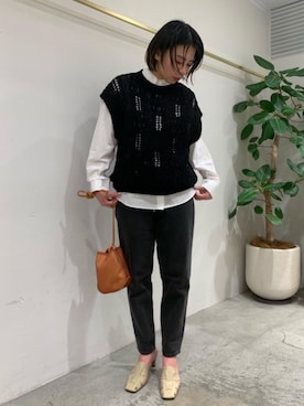「ARRUM（アールム）のアイテム（サンダル）」を使った、003240kaさん（レディース・164cm）の冬コーディネート