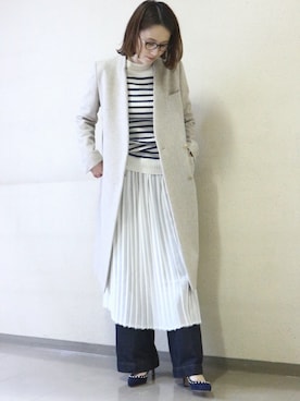 「JANESMITH（ジェーンスミス）のアイテム」を使った、chicaさん（レディース・165cm）の冬コーディネート