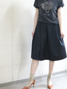 「FABIO RUSCONI（ファビオルスコーニ）のアイテム（パンプス）」を使った、chicaさん（レディース・165cm）の春コーディネート