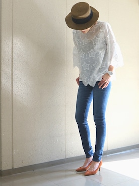 「fireservice（ファイヤーサービス）のアイテム」を使った、chicaさん（レディース・165cm）の夏コーディネート