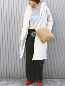 「スエット」｜「アイテム（パンプス）」を使った、chicaさん（レディース・165cm）の秋コーディネート