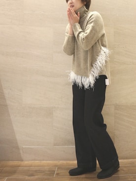 「fireservice（ファイヤーサービス）のアイテム」を使った、chicaさん（レディース・165cm）の冬コーディネート