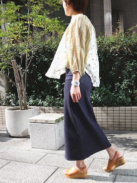 「fireservice（ファイヤーサービス）のアイテム」を使った、chicaさん（レディース・165cm）の春コーディネート