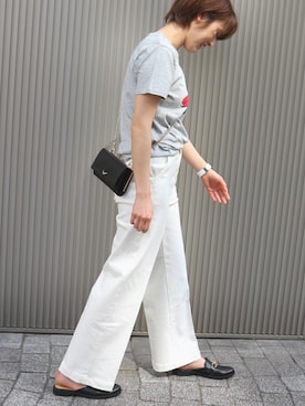 「ミッキー」｜「アイテム（ローファー）」を使った、chicaさん（レディース・165cm）の春コーディネート