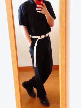 「CABANE de ZUCCa（カバンドズッカ）のアイテム（スラックス）」を使った、ヒロさん（メンズ・170cm）の夏コーディネート