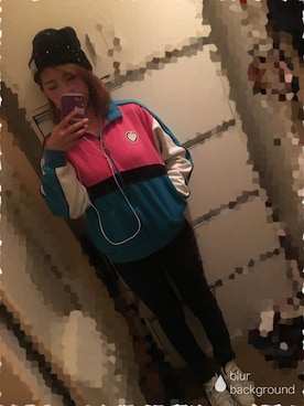 「SPINNS（スピンズ）のアイテム（ジャージ）」を使った、ファミさん（レディース・164cm）の秋コーディネート