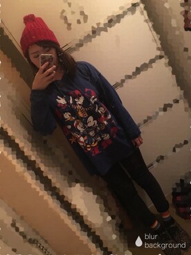 「FLYING TIGERS（フライングタイガー）のアイテム（帽子）」を使った、ファミさん（レディース・164cm）の冬コーディネート