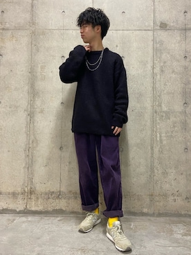 「STANCE（スタンス）のアイテム」を使った、takahiroさん（メンズ・178cm）の冬コーディネート