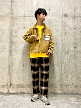「SonnyLabel」｜「アイテム（ブルゾン）」を使った、takahiroさん（メンズ・178cm）の冬コーディネート