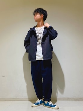 「URBAN RESEARCH Sonny Label（アーバンリサーチサニーレーベル）のアイテム（マウンテンパーカー）」を使った、takahiroさん（メンズ・178cm）の冬コーディネート