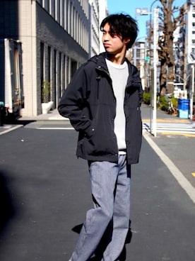 「URBAN RESEARCH Sonny Label（アーバンリサーチサニーレーベル）のアイテム（マウンテンパーカー）」を使った、takahiroさん（メンズ・178cm）の冬コーディネート