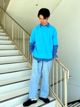 「SILVER TAB（シルバータブ）のアイテム」を使った、takahiroさん（メンズ・178cm）の春コーディネート