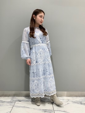 「アイテム（ワンピース/ドレス）」を使った、manaさん（レディース・145cm）の冬コーディネート