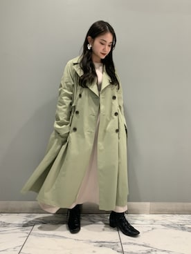 「ジルスチュアート」｜「アイテム（その他アウター）」を使った、manaさん（レディース・145cm）の春コーディネート