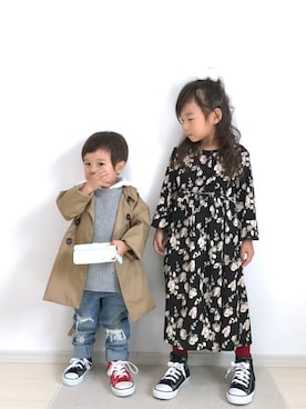 「アイテム（ベスト）」を使った、ai☆kaaさん（キッズ・80cm）の秋コーディネート