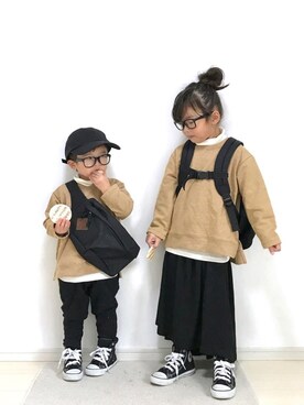 ai☆kaaさん（キッズ・90cm）の冬コーディネート