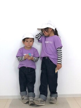 「ラベンダー」｜ai☆kaaさん（キッズ・110cm）の春コーディネート