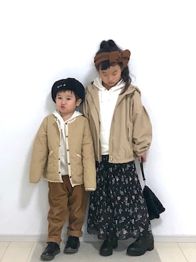 「SM2（エスエムツー）のアイテム（ジャケット/アウター）」を使った、ai☆kaaさん（キッズ・120cm）の冬コーディネート