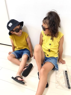ai☆kaaさん（キッズ・123cm）の夏コーディネート