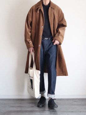 「ROOTOTE（ルートート）のアイテム」を使った、Gさん（メンズ・182cm）の冬コーディネート