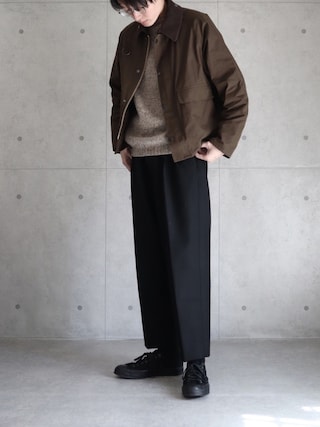 Barbour × BEAMS F / 別注 SL SPEY ピーチスキン ショートブルゾンを 