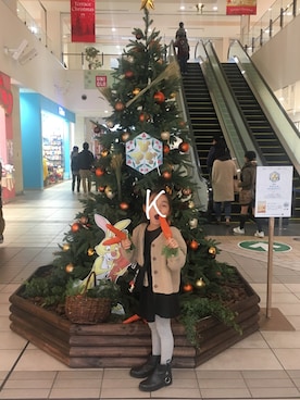 「ARCH & LINE（アーチアンドライン）のアイテム（バッグ）」を使った、Sachiさん（キッズ・120cm）の冬コーディネート