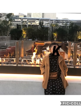 「ZARA（ザラ）のアイテム（ワンピース、ブラック系）」を使った、Sachiさん（キッズ）の冬コーディネート
