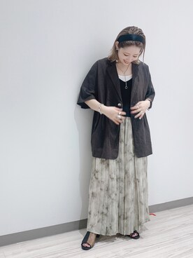 「summer」｜「アイテム（その他アウター）」を使った、mipoさん（レディース・155cm）の夏コーディネート