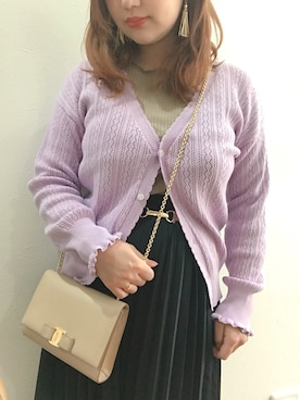 「アイテム（ピアス（両耳用））」を使った、まぁ たんさん（レディース・153cm・20代）の春コーディネート