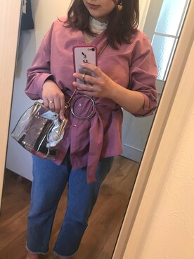 「アイテム（ピアス（両耳用））」を使った、まぁ たんさん（レディース・153cm・20代）の春コーディネート