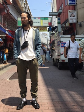 「MAREA ERRE（マレアエッレ）のアイテム」を使った、souyaさん（メンズ・170cm）の夏コーディネート