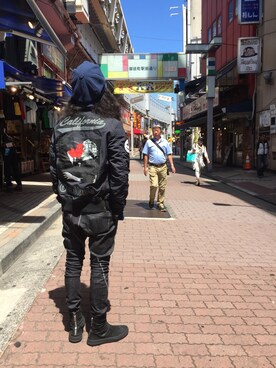 「maxsix（マックスシックス）のアイテム（ブルゾン）」を使った、souyaさん（メンズ・172cm）の夏コーディネート