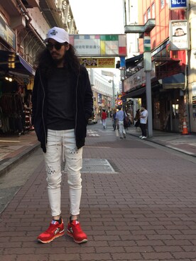 「MARBLES（マーブルズ）のアイテム（帽子）」を使った、souyaさん（メンズ・172cm）の夏コーディネート