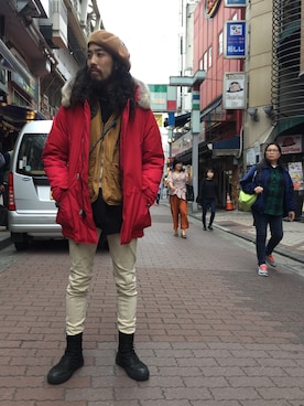 souyaさん（メンズ・172cm）の秋コーディネート