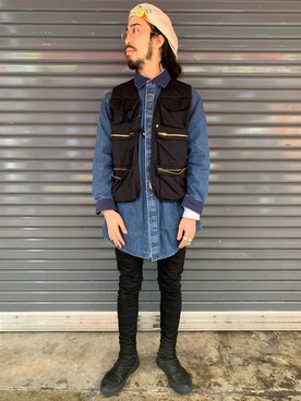 「surt（サート）のアイテム（トップス）」を使った、souyaさん（メンズ・172cm）の春コーディネート