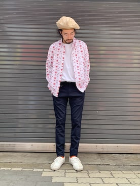 「SOLIDO（ソリード）のアイテム（パンツ）」を使った、souyaさん（メンズ・172cm）の春コーディネート