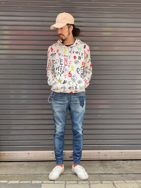 「TAVERNITI SO JEANS（タヴァニティソージーンズ）のアイテム」を使った、souyaさん（メンズ・172cm）の春コーディネート
