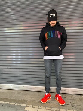 「B'2nd（ビーセカンド）のアイテム（キャップ）」を使った、souyaさん（メンズ・172cm）の春コーディネート