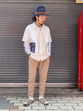 「MAREA ERRE（マレアエッレ）のアイテム」を使った、souyaさん（メンズ・173cm）の夏コーディネート