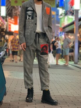 「ONE MADE（ワンメイド）のアイテム（ジャケット/アウター）」を使った、souyaさん（メンズ・172cm）の秋コーディネート