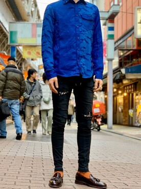 「Cherry Sunburst（チェリーサンバースト）のアイテム」を使った、souyaさん（メンズ・172cm）の冬コーディネート