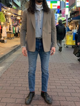 「YANUK（ヤヌーク）のアイテム（パンツ）」を使った、souyaさん（メンズ・172cm）の春コーディネート