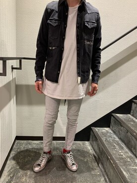 「surt（サート）のアイテム（トップス）」を使った、souyaさん（メンズ・172cm）の秋コーディネート